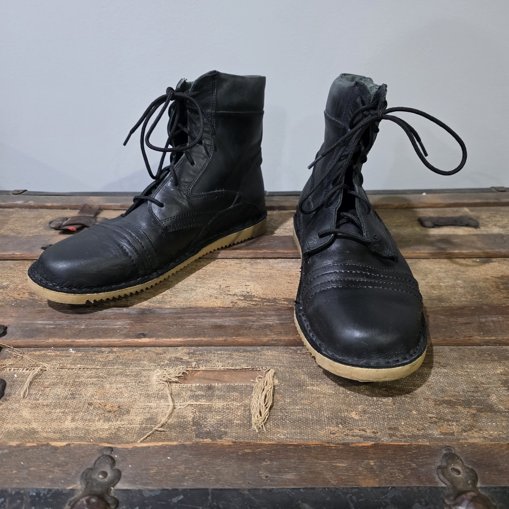 Oliberte Ngola Premium African Leather Double Toe Cap Combat/Work Boots. 43